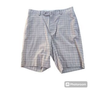 Daniel Cremieux Signiture Connection Checked Brown Golf Shorts Mens SZ 33 Sports